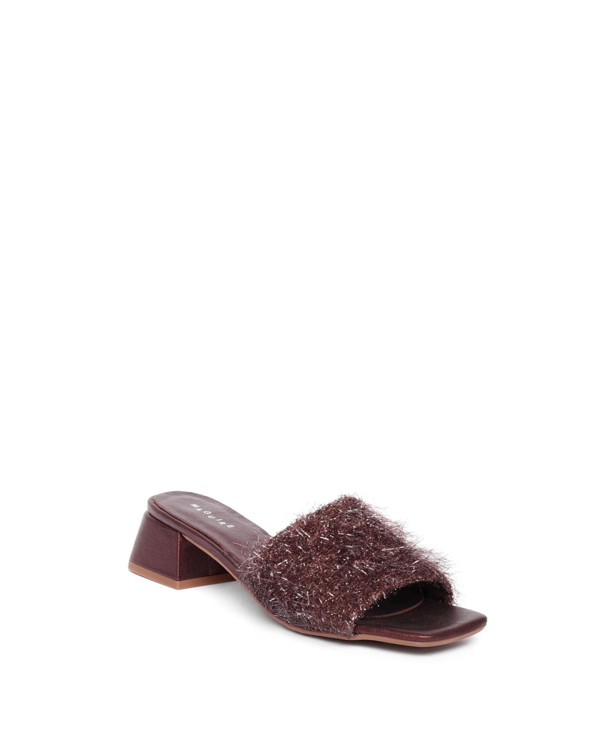 Merida Fuzzy Sandal Heeled Mule - Blue