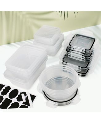 32 Pcs (16Pack) BPA-free Food Storage Containers Set with Lids