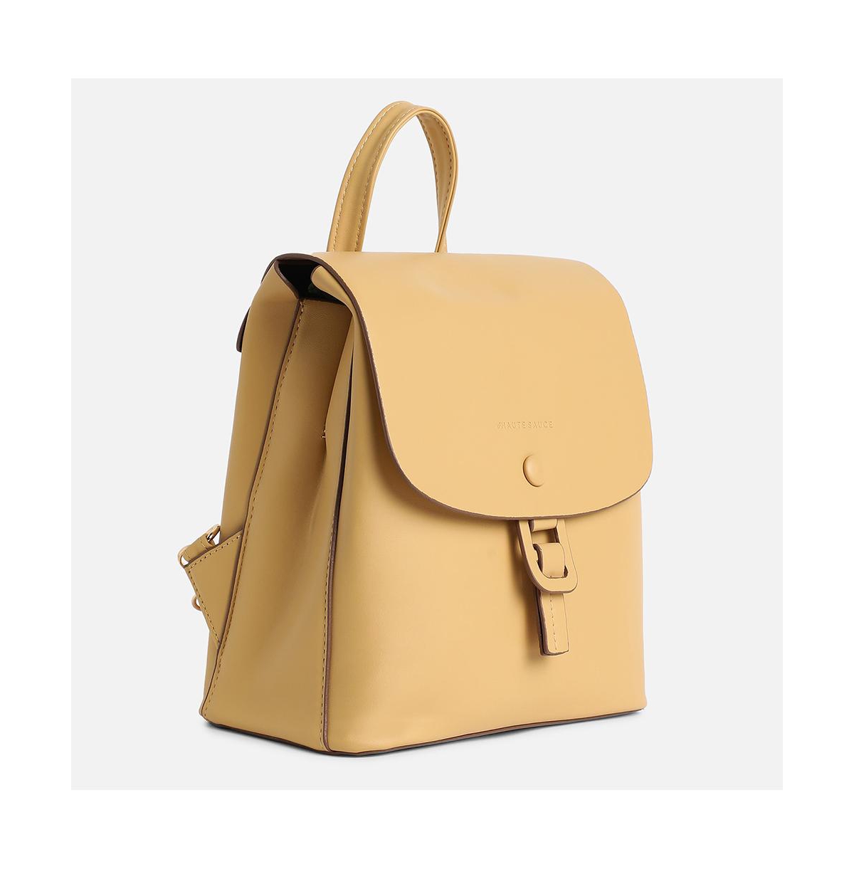 Women's The Flap-Buckle Backpack - Beige/khaki