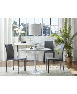 Set of 2 Dining Side Chairs with Padded Seats