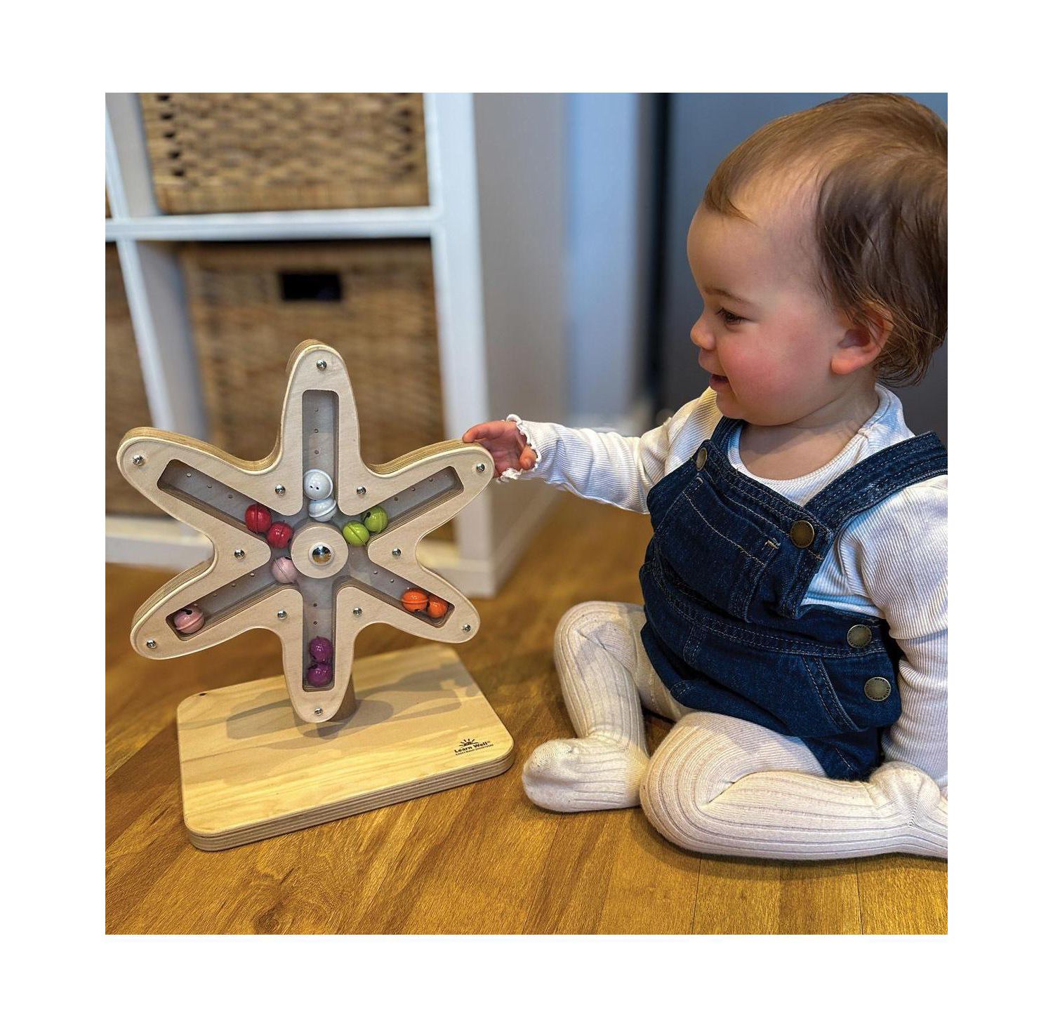 Rotating Bell Flower Cause and Effect Toy