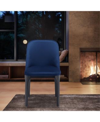 Upholstered Velvet Side Chair – Contemporary Metal Frame Design