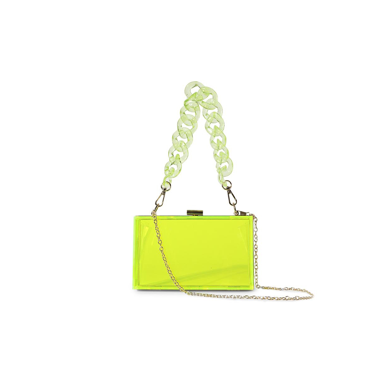 Women's Illumine Transparent Green Mini Bag - Green