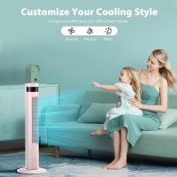 85° Oscillating, 36" Quiet Cooling, 12H Timer, Remote Control, 3 Speeds, 3 Modes – Tower Fan Portable Floor Fan