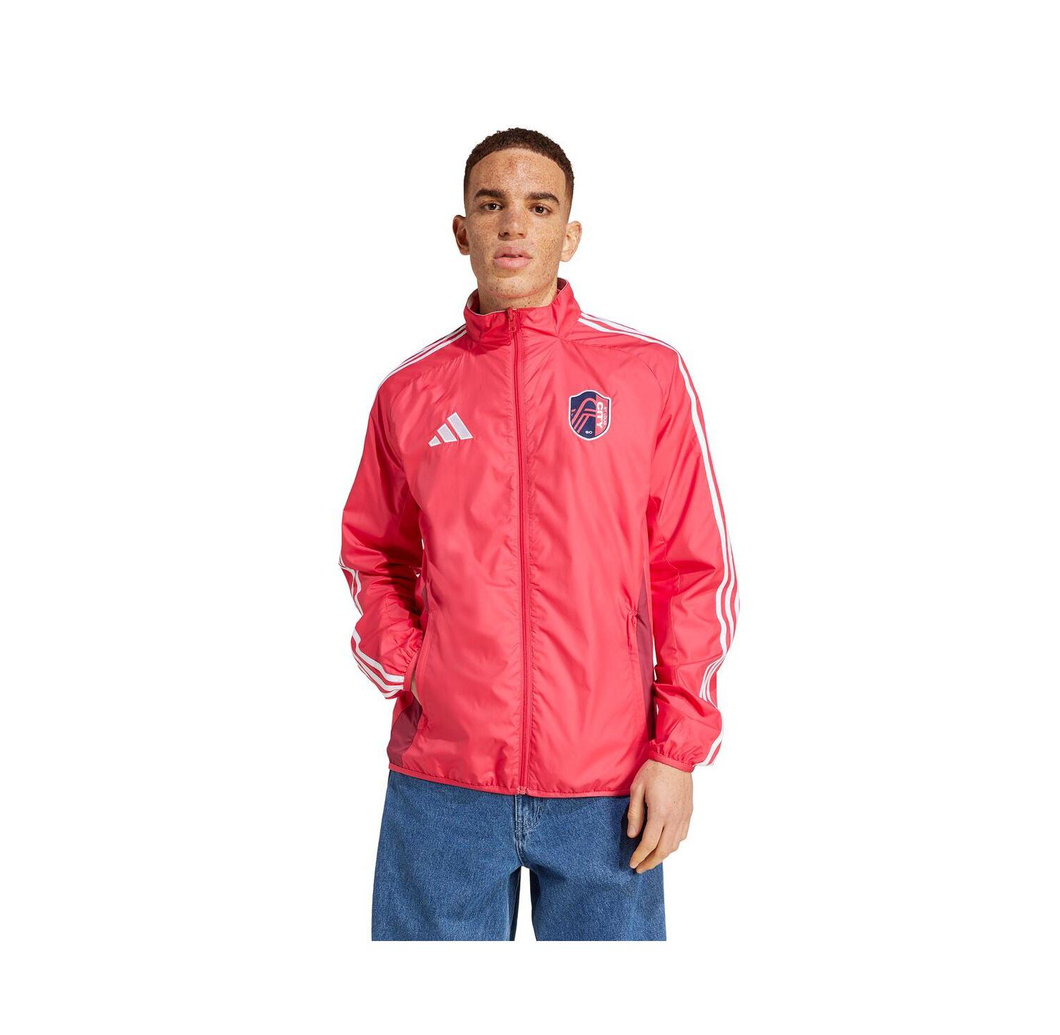 Men's Red/White St. Louis City SC 2025 Anthem Reversible Full-Zip Jacket