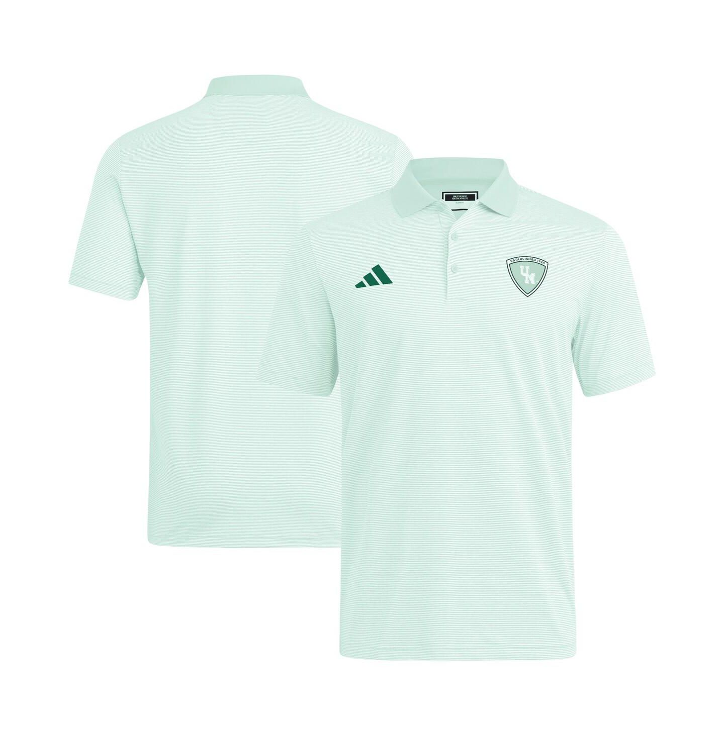 Мужское поло adidas Green Miami Hurricanes Ultimate 365 Polo Shirt — фото 1