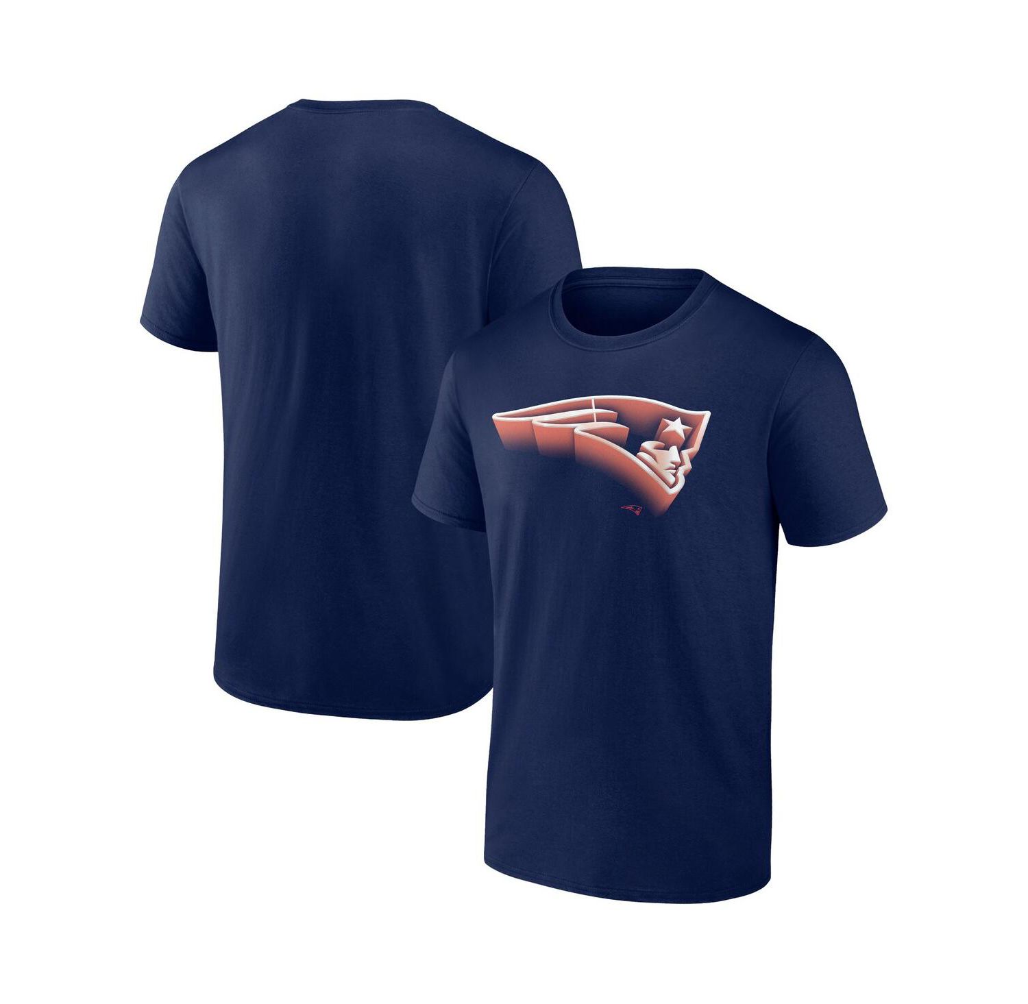 Men's Navy New England Patriots Chrome Dimension T-Shirt