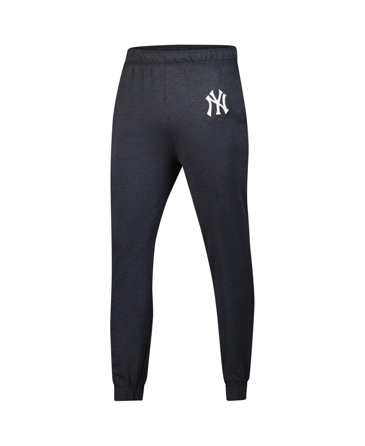 Fanatics Men's Heather Charcoal New York Yankees Fleece Jogger Pants
