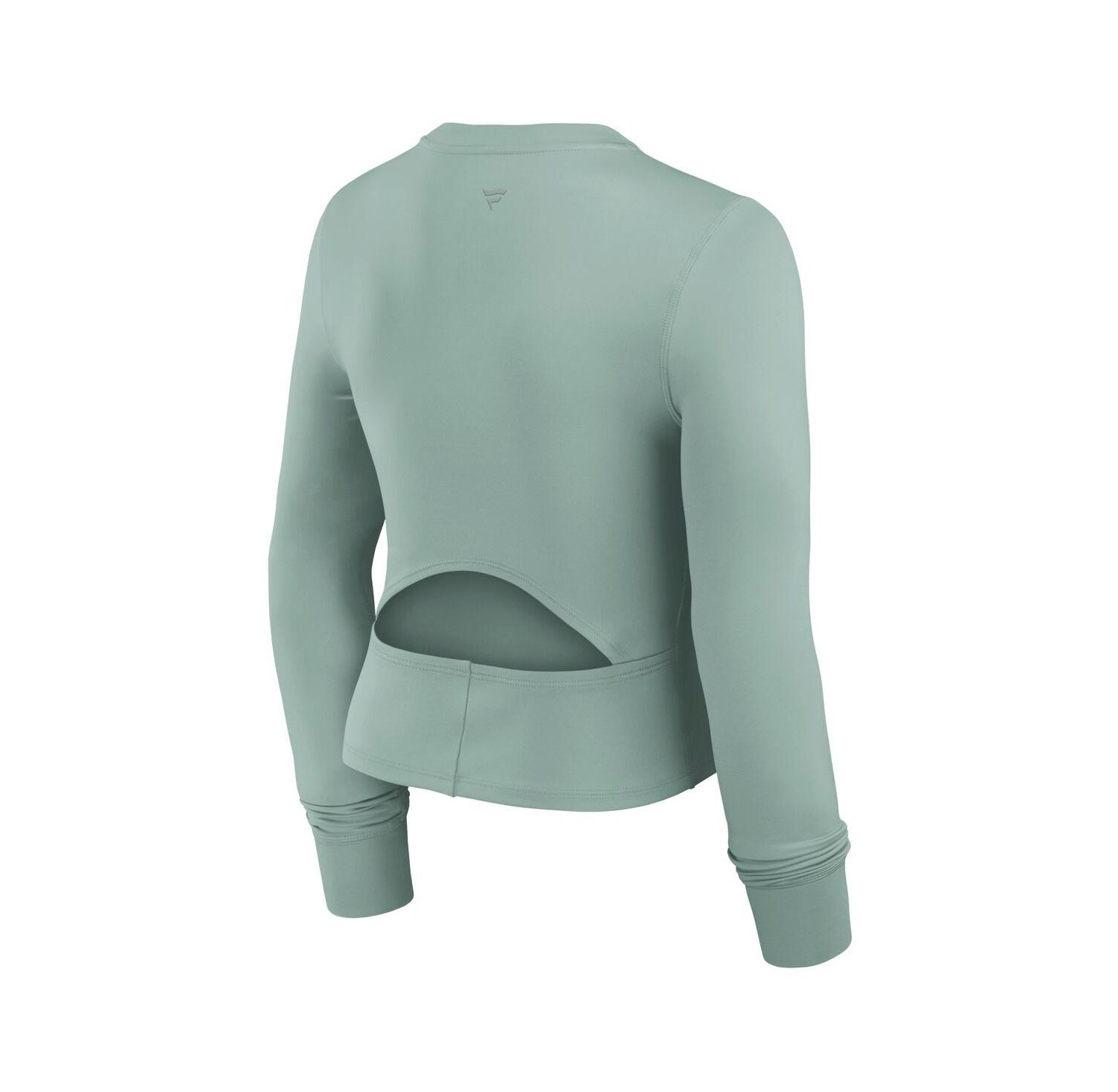 Women's Green New York Yankees Studio Fitted Long Sleeve Gym Top