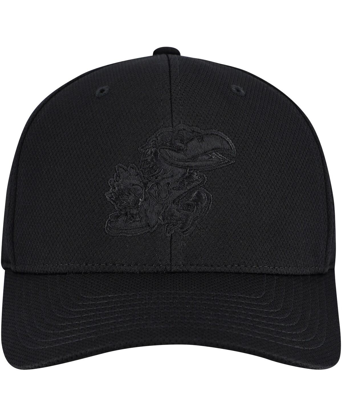 Top Of The World Men's Black Kansas Jayhawks Reflex Performance Flex Hat