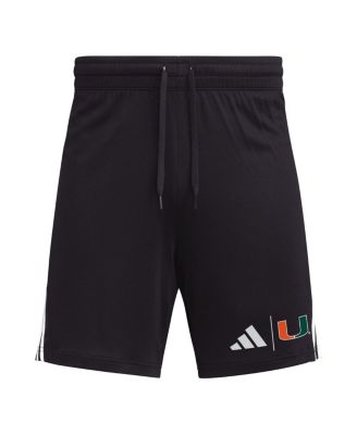 Men's&nbsp;Black Miami Hurricanes AEROREADY&nbsp;7" Shorts