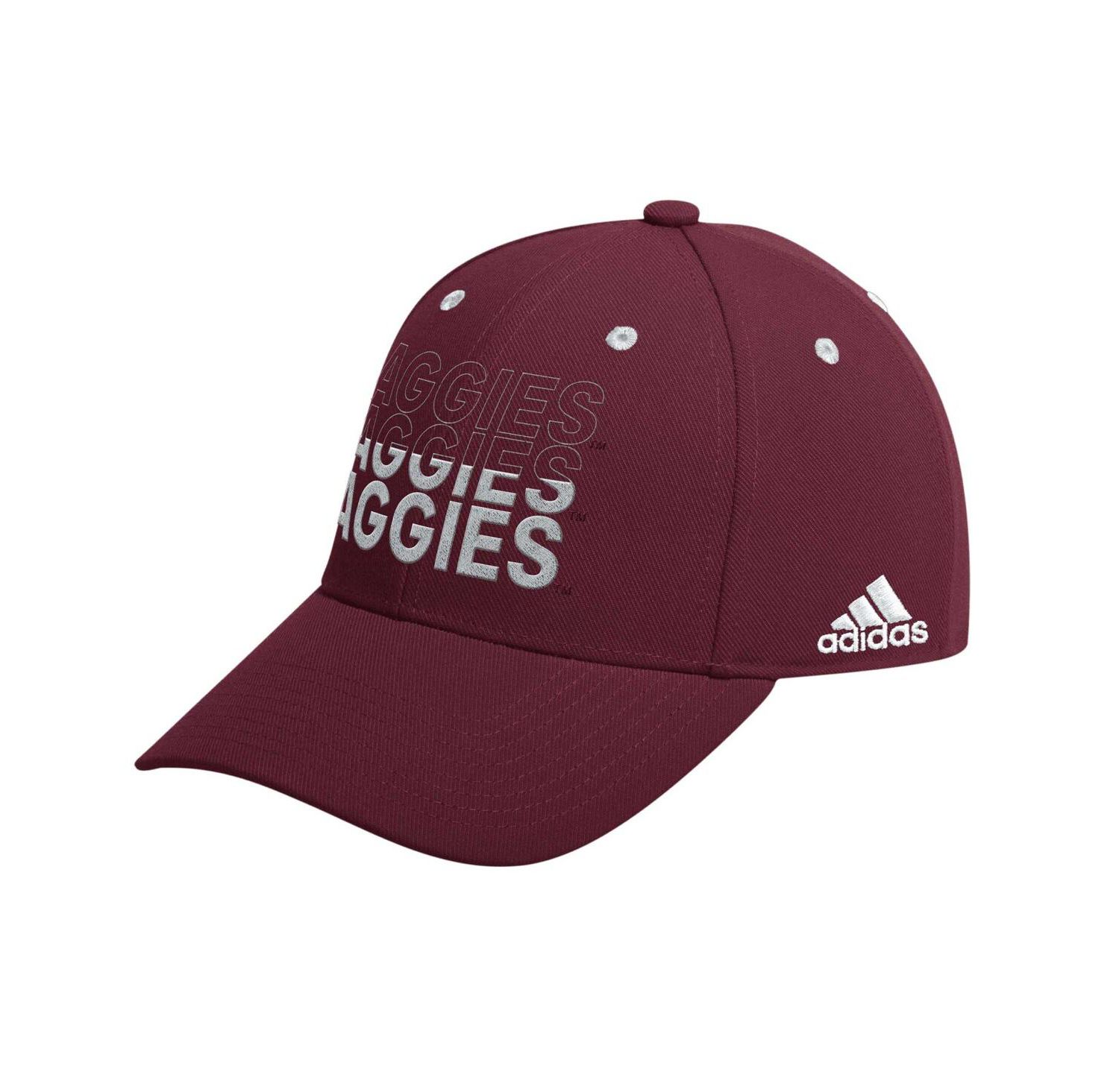 Men's Maroon Texas A&M Aggies Seasonal Half Font Adjustable Hat