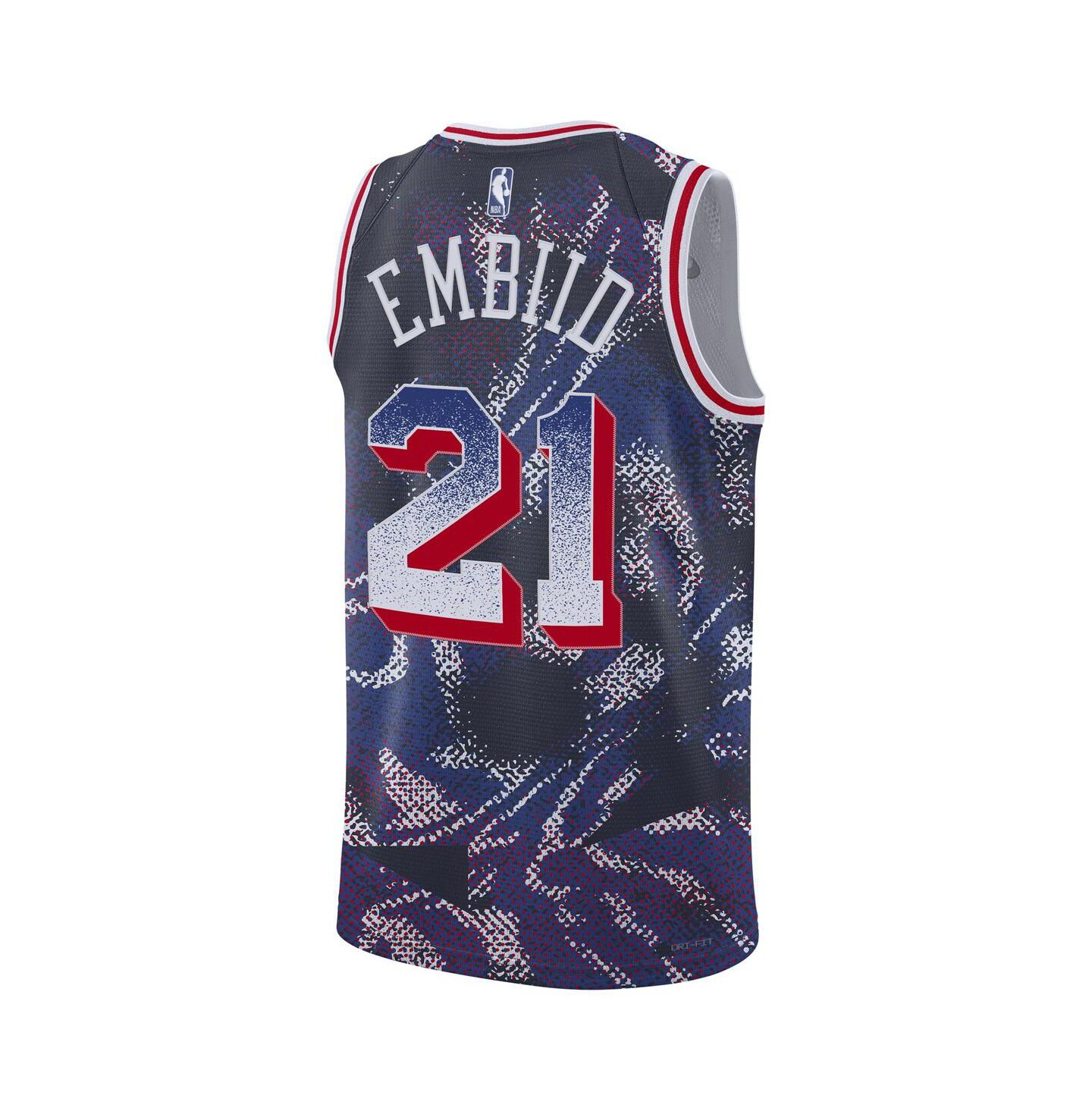 Топ Nike Joel Embiid Navy Philadelphia 76ers 2025 Select Series Swingman Player Jersey — фото 3