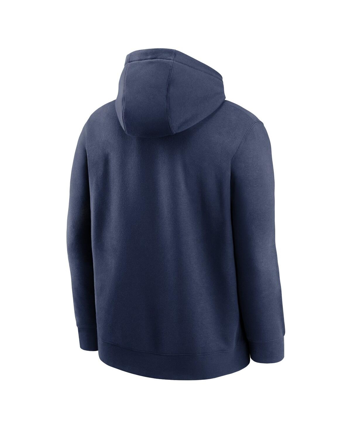 Nike Men's Navy Seattle Mariners Club Stack Pullover Hoodie In Blue