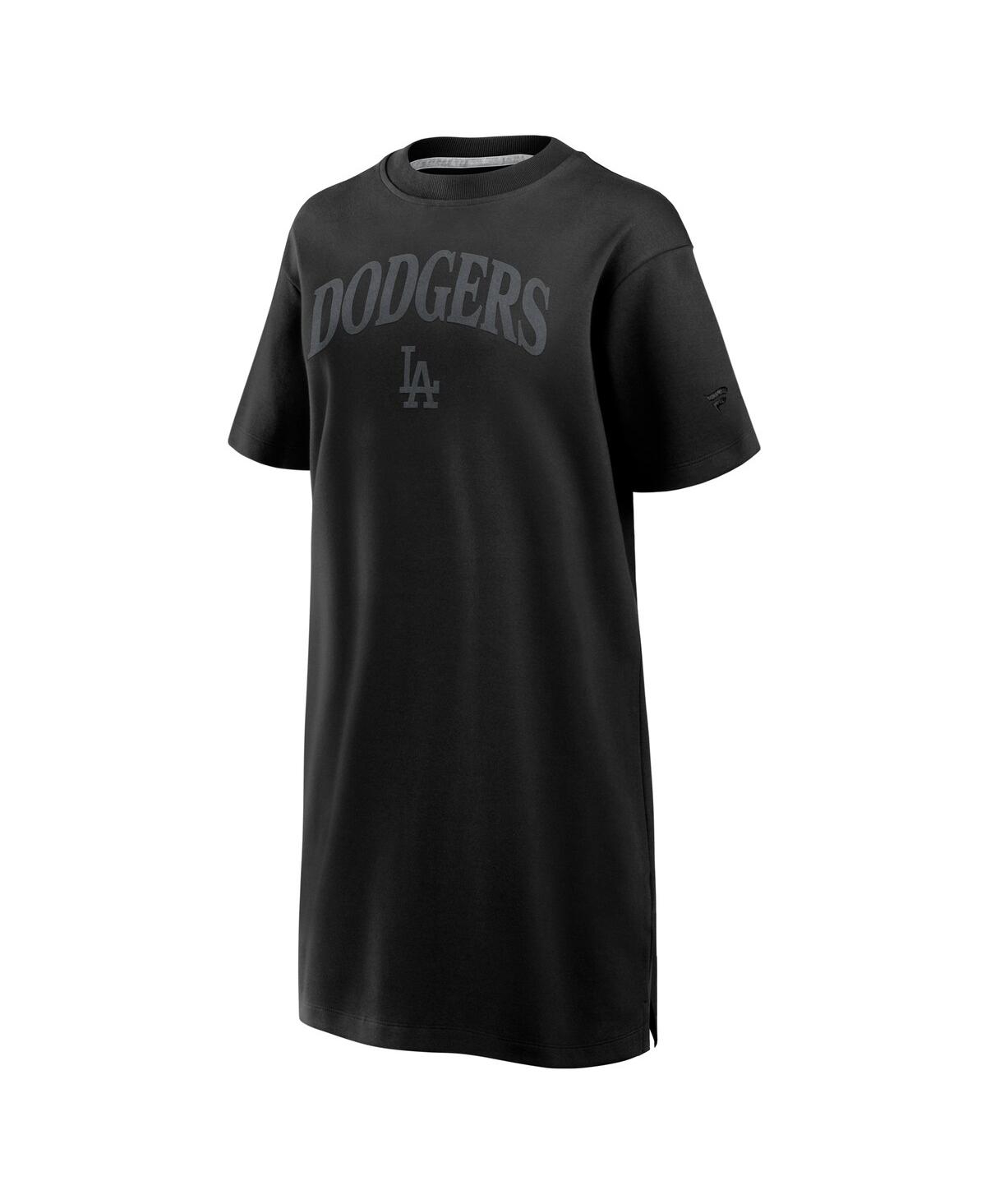 Fanatics Women's Black Los Angeles Dodgers Elements Cotton Dress