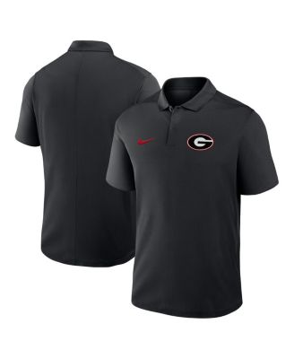 Nike - Men's Black Georgia Bulldogs Primetime Victory Primary Logo Performance Polo Shirt