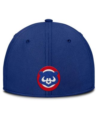 Men's Gray/Royal Chicago Cubs Rise Swoosh Performance Flex Hat
