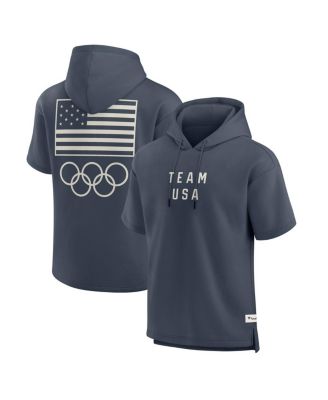 Fanatics - Men's&nbsp; Navy Team USA Elements Short Sleeve Pullover Hoodie