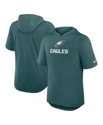 Nike - Men's Midnight Green Philadelphia Eagles Lockup Tri-Blend Hoodie T-Shirt