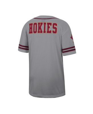 Men's Gray Virginia Tech Hokies Free Spirited Baseball Jersey