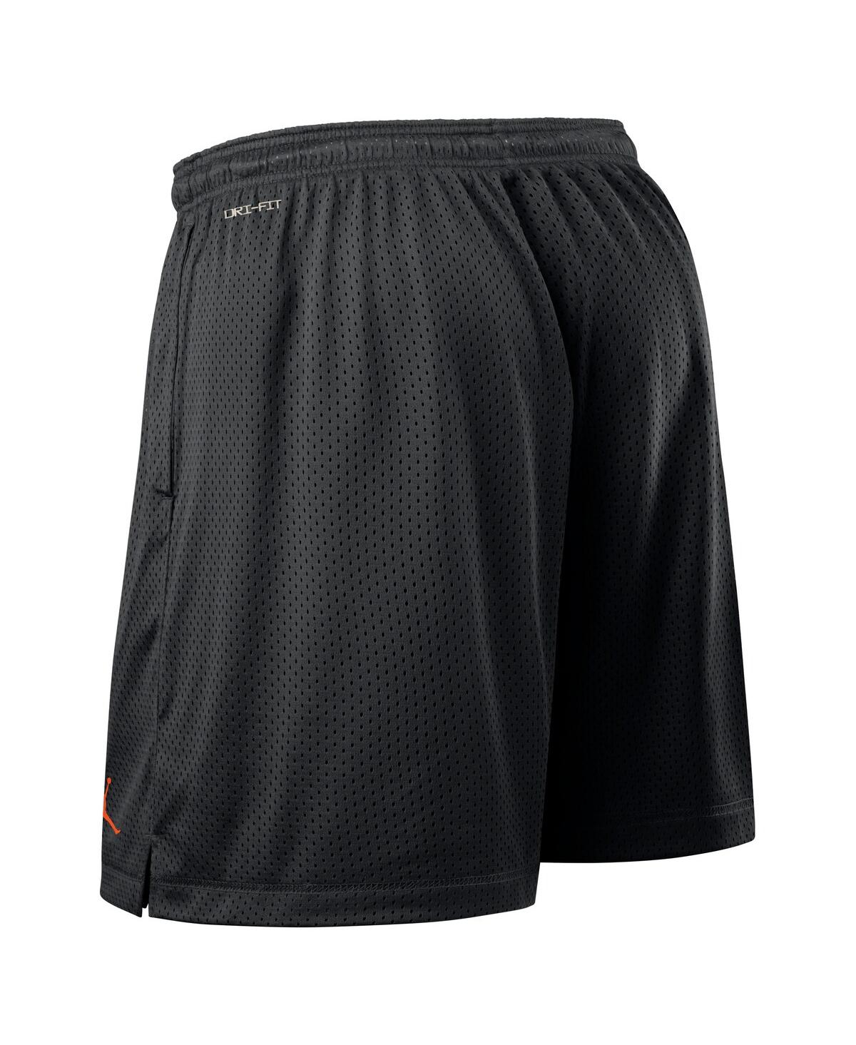 JORDAN MEN'S BLACK/ROYAL FLORIDA GATORS 2025 SIDELINE REVERSIBLE PERFORMANCE SHORTS 