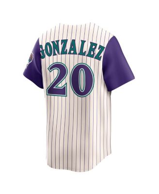 Men's Luis Gonzalez Cream Arizona Diamondbacks Throwback Cooperstown Collection Limited Jersey