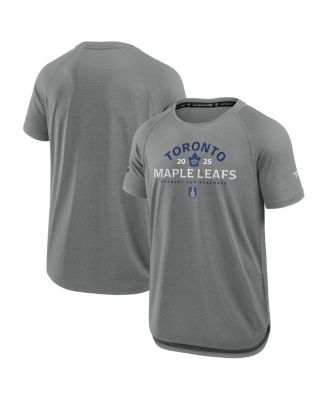 Fanatics - Men's Heather Gray Toronto Maple Leaf's 2025 Stanley Cup Playoffs Authentic Pro Rink Performance T-Shirt