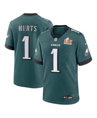 Nike - Men's Jalen Hurts Midnight Green Philadelphia Eagles Super Bowl LIX Game Player Jersey