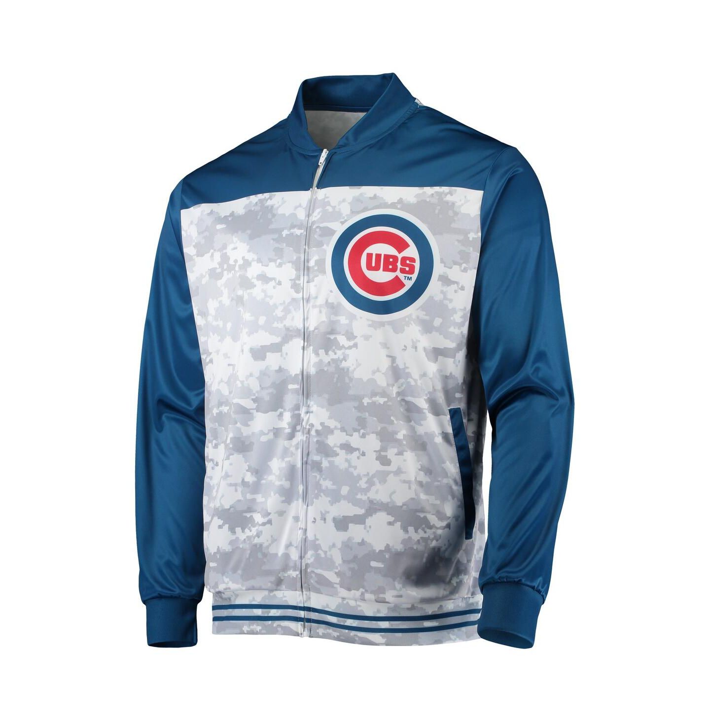 Мужская куртка Stitches Royal Chicago Cubs Camo Full-Zip — фото 4