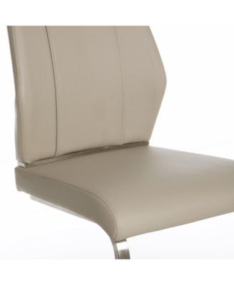 Set of Two Faux Leather Cantilever Chairs for Modern Home and Office Seating