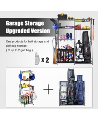 Weight Capacity Sports Organizers Rack for Garage Storage