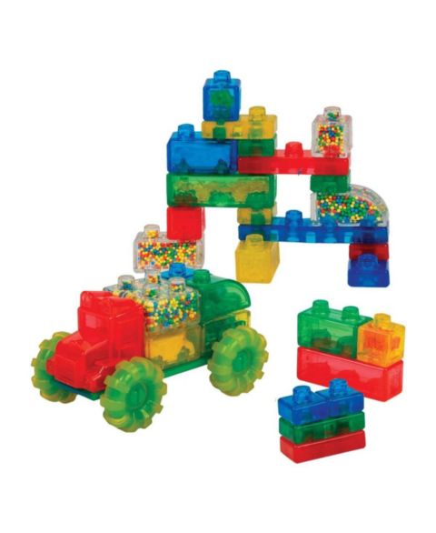 Детский конструктор Goliath Vrooom Super Truck & Build Squishy Sensory Mesh Accredited 35-Piece Building Set, Ages 2+, цвет: Assorted Pre-Pack