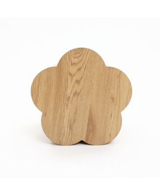 Wood Grain Manufactured Wood 20.5-Inch Tall Round End and Side Table