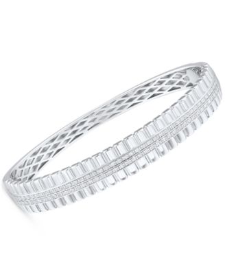 Macy's - Diamond Bangle Bracelet (1/2 ct. t.w.) in Sterling Silver