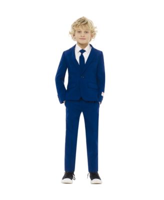 Boys Navy Royale Solid Slim Fit Suit