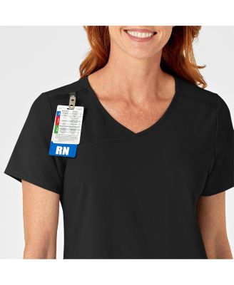 RENEW Women's Mock Wrap Scrub Top