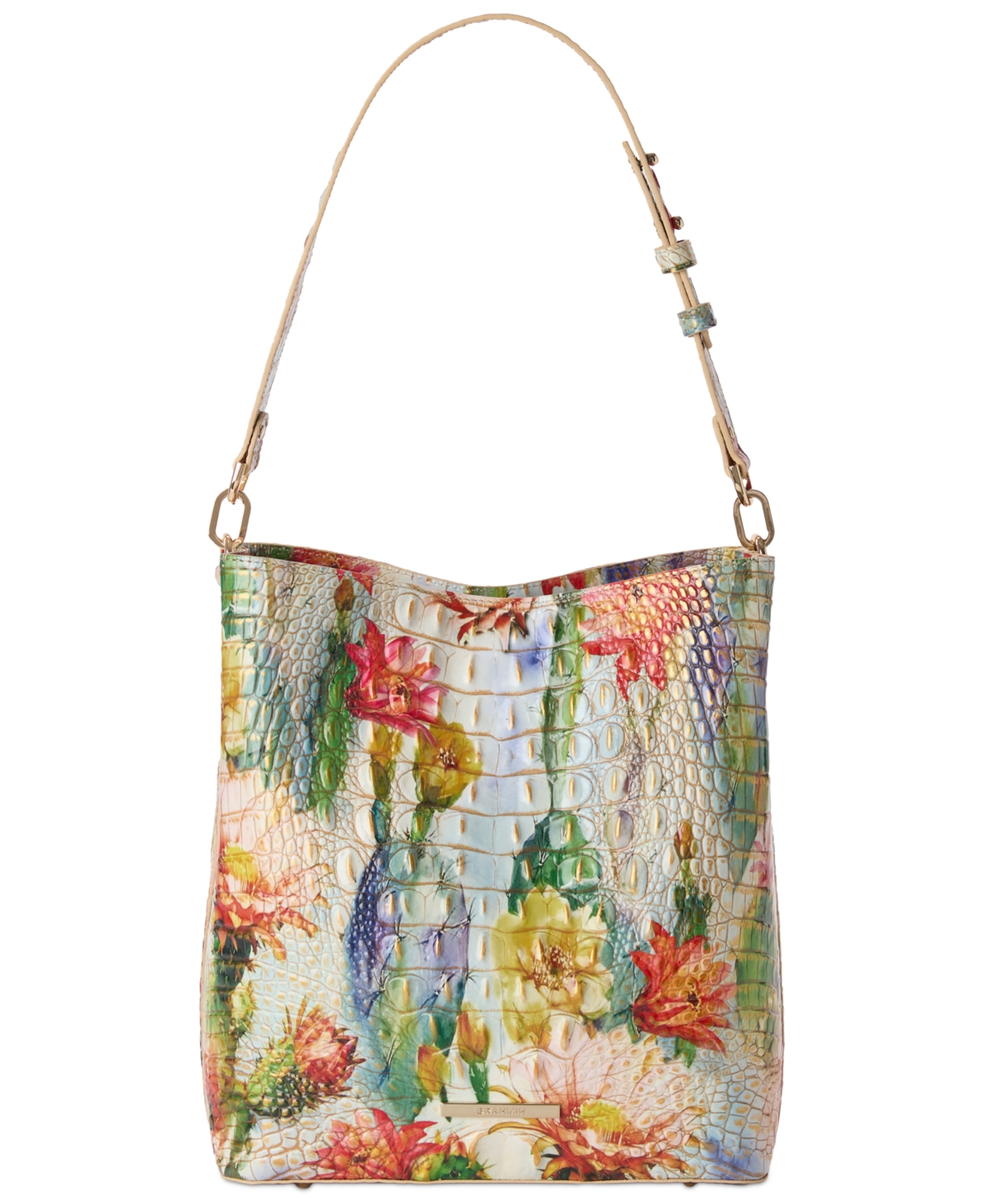 Celina Melbourne Small Leather Bucket - Succulent Bloom