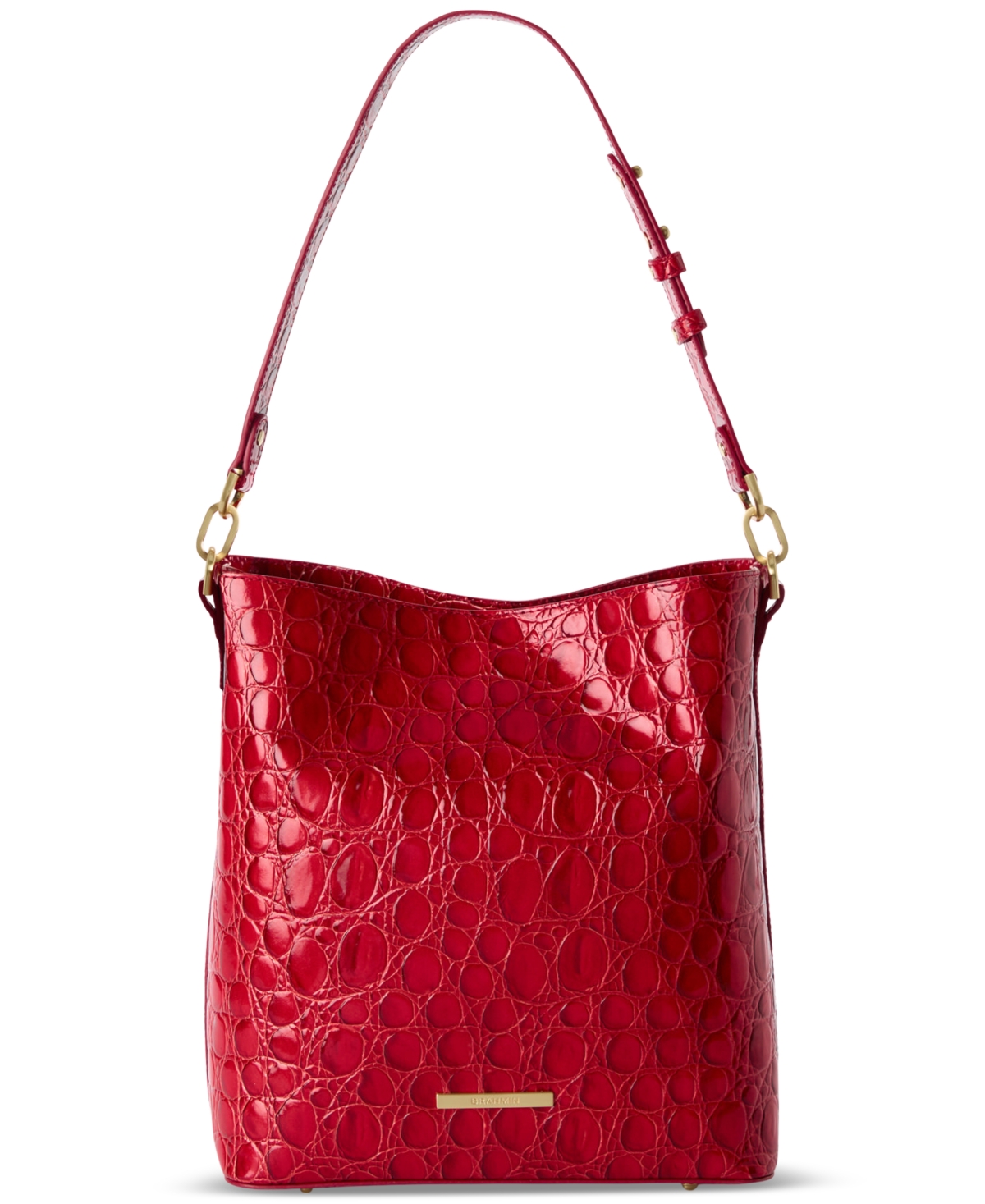 Celina Vanderbilt Small Leather Bucket Bag - Sriracha