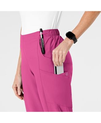 Petite W123 Flat Front Cargo Scrub Pant