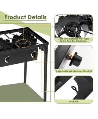 225,000-BTU Portable Propane 3 Burner Gas Cooker