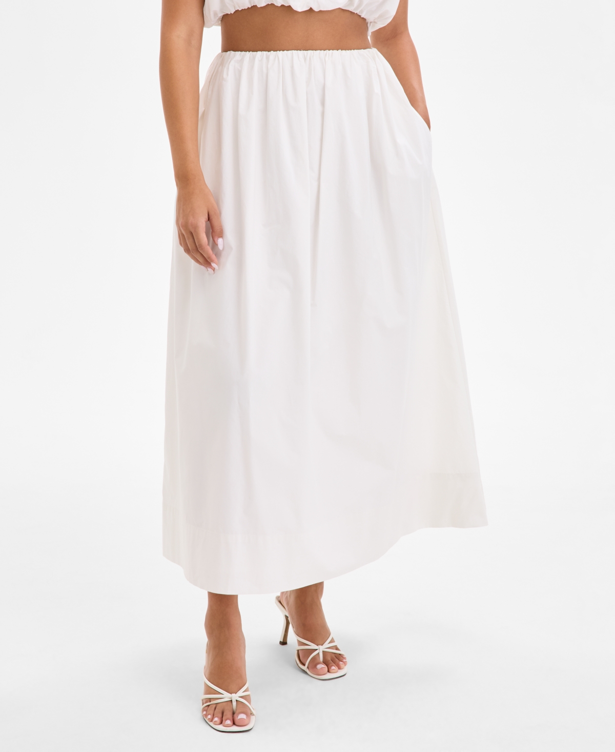 Women's Nomi Cotton Maxi Skirt - Summer White