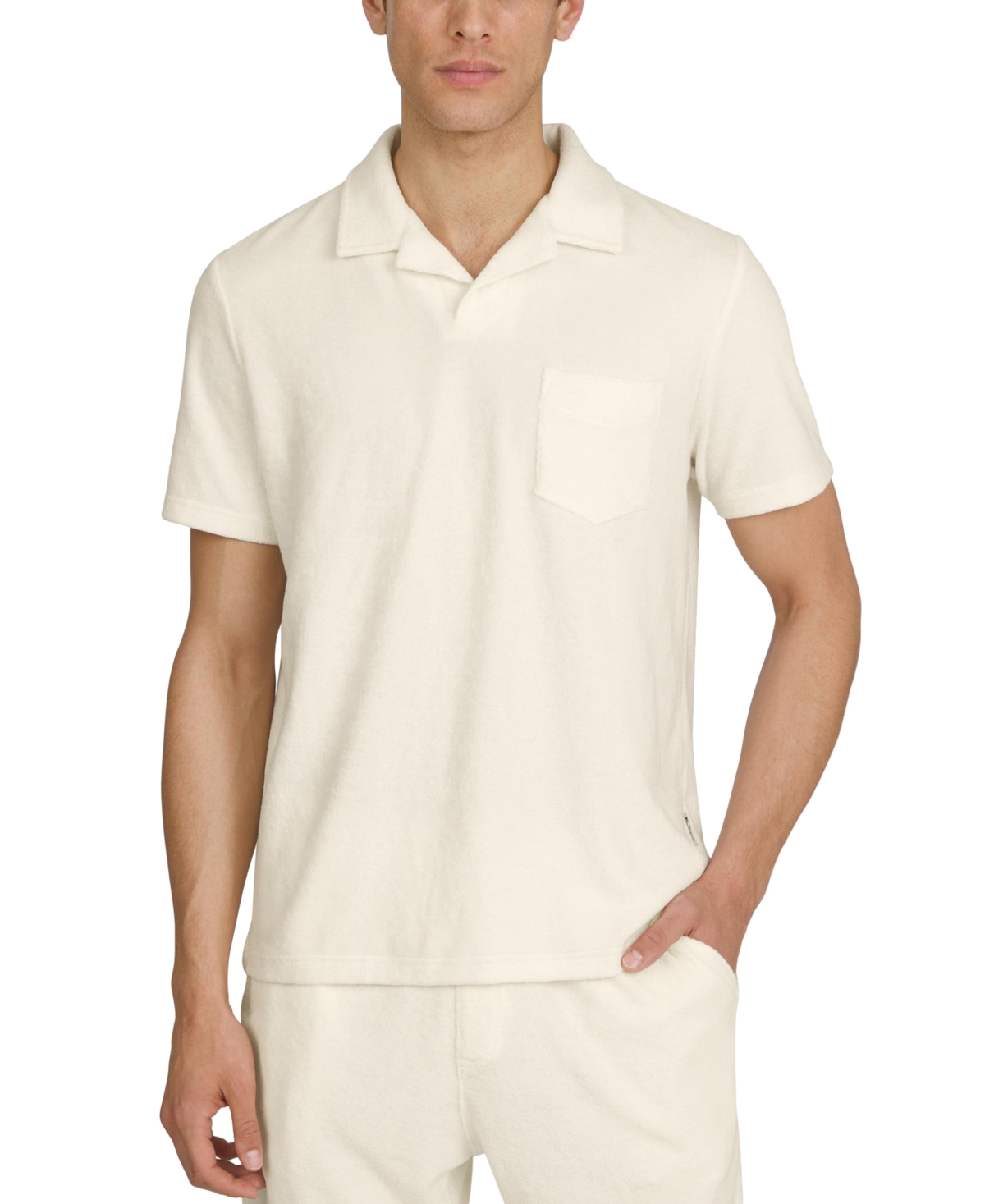 Men's Johnny Collar Polo Shirt - Navy Blazer