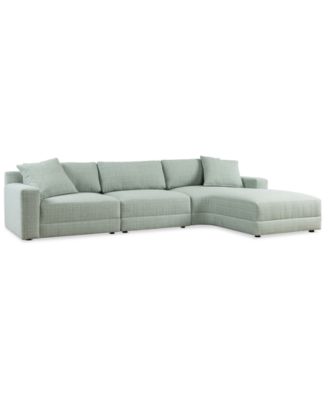 Mayela 3-Pc. Fabric Chaise Sectional, Exclusively at Macy's