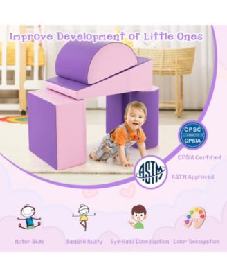 5-Piece Kids Climb and Crawl Activity Playset