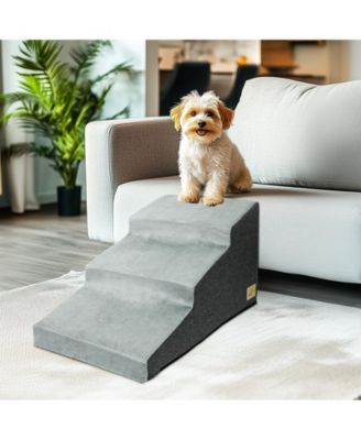 3-Step Non-Slip Sponge Dog Stairs for Small Dogs