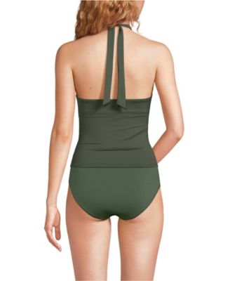 Women's Twist Halter Tankini Top