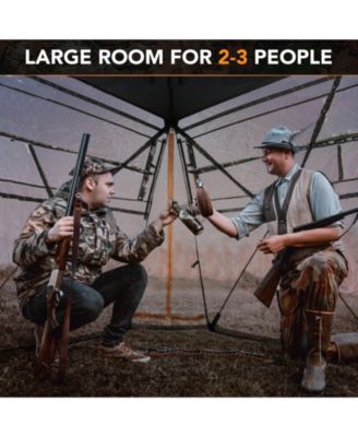 360° One Way See Through Ground Hunting Blind for Deer and Turkey Hunting