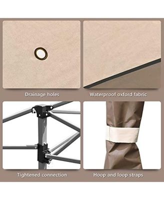 13 x 13 Feet Pop Up Gazebo Tent with Carry Bag for Patio Garden