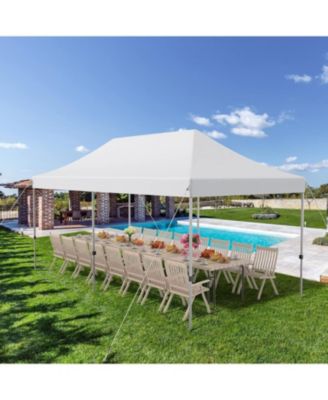 10 x 20 Feet Adjustable Folding Heavy Duty Sun Shelter with Carrying Bag