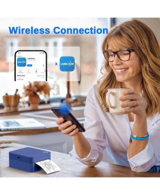 Sticker Printer, PM230 Mini Thermal Printer Bluetooth Portabel Sticker Maker with 3 Rolls of Paper, Print Pods Mini Printer with Multiple Templates for Phone & Tablet